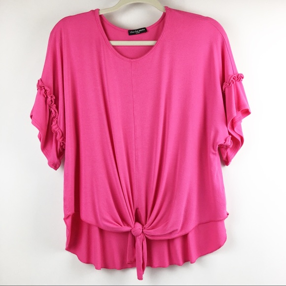 cha cha vente Blouse Bottom Tie - Picture 2 of 7